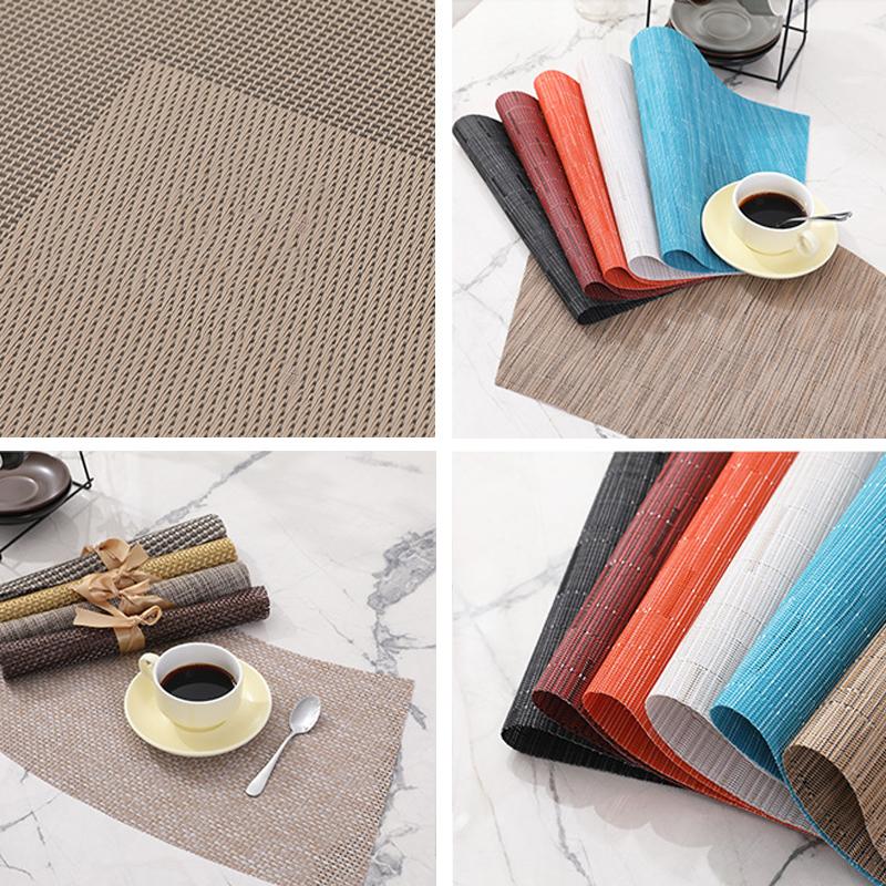 Набор из 12 секторных салфеток из ПВХ для обеденного стола — фото 3