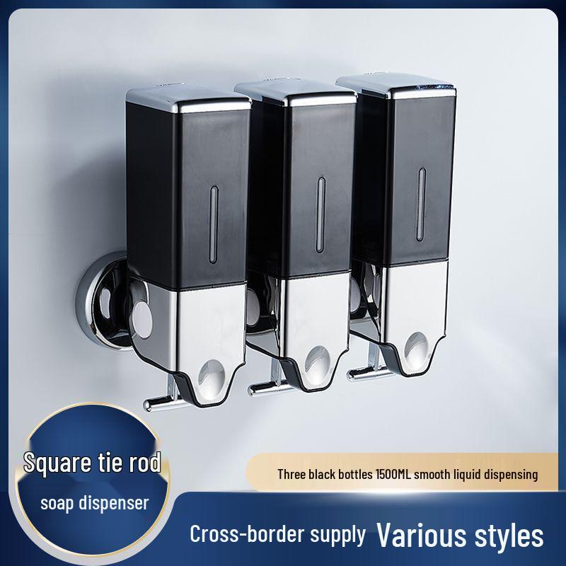 

1500ML Manual Lever Soap Dispenser for Washbasin or Bathroom in Hotels and Villas Single Bottle Red 500ML
