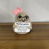Positive Energy Big Butt Bowknot Potato Hug Pocket Handmade Plush Wool Knitting Doll With Card Christams Home Room Decoration