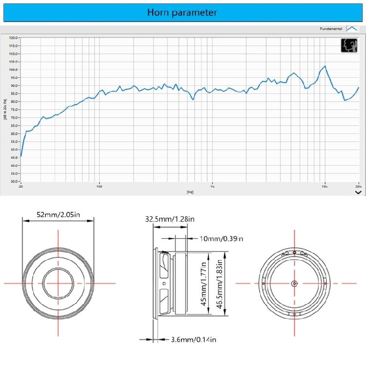 2"/52mm Round 4Ohm Woofer Unit Multimedia Magnetic Woofer with 5W Output Designing for Superior Sound Experience