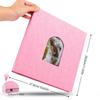 40 Pages Self-adhesive Scrapbook Large Capacity Commemorative Linen Cover Album Paste Type Dirt-proof Memory Book Graduation