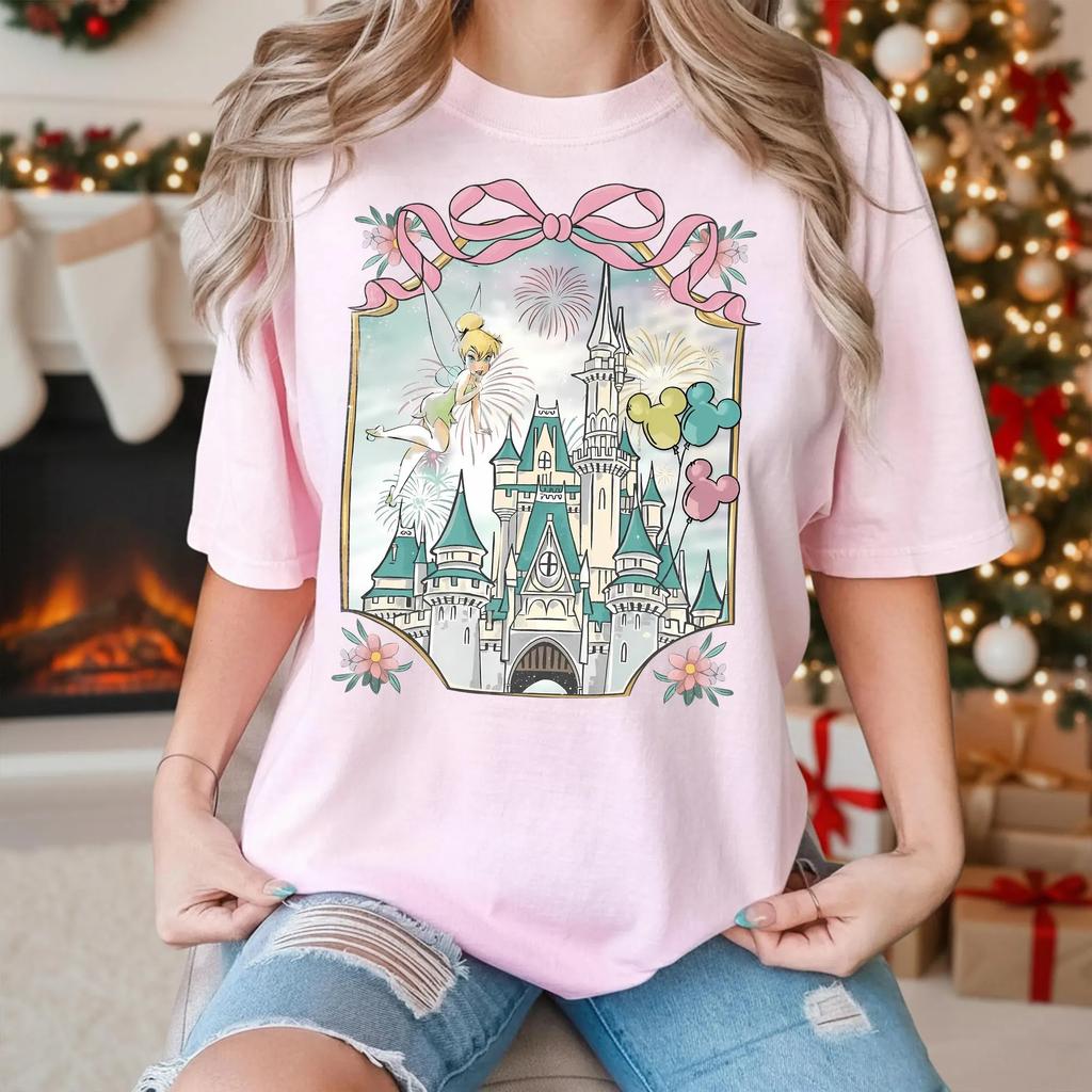 2026 Summer Sleeping Beauty Castle Graphic Tshirt Unisex Unisex Cotton Quality Casual Loose Short Sleeve Classic Unisex