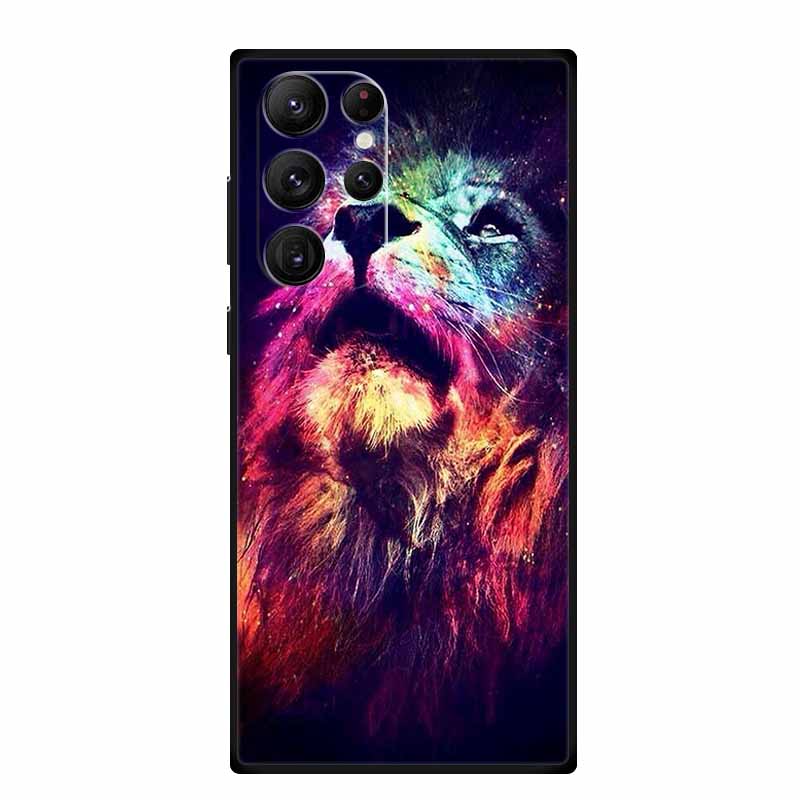 For Samsung S25 Ultra 5G Cases S25 Plus Wolf Lion Soft TPU Silicone Phone Case for Samsung Galaxy S25 5G Back Cover S25+ Painted