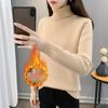 Women's Trendy Thickened Knit Pullover: 2025 Autumn/Winter Long Sleeve Round Neck Sweater