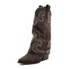 2025 Fall/Winter Merrell Women's Vintage Western High-Heel Knee-High Cowboy Boots