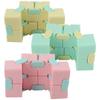 3pcs Plastic Infinite Cube Matte Decompression Toy for Adults Children Office Household Playing