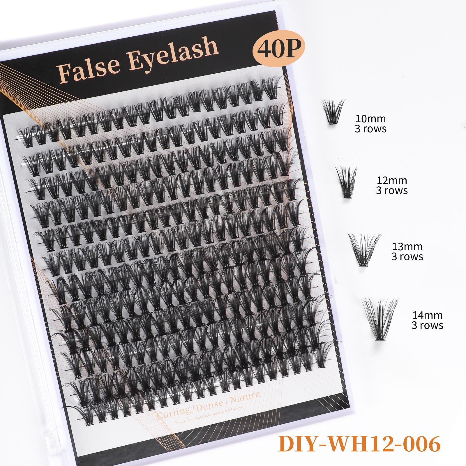 

30 пучков сегментированных накладных ресниц 240 пучков наращенных волос густые натуральные завитые ресницы