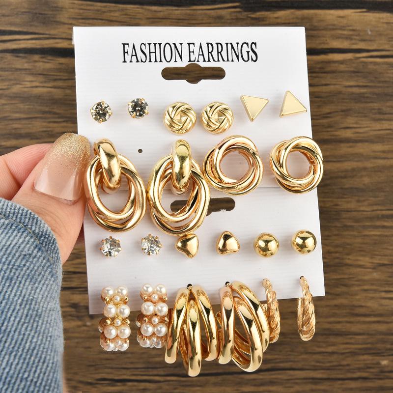 Chic Cross-Border Fashion Earrings for Women: Elegant and Versatile Ear Drops with a Bold, High-End Look