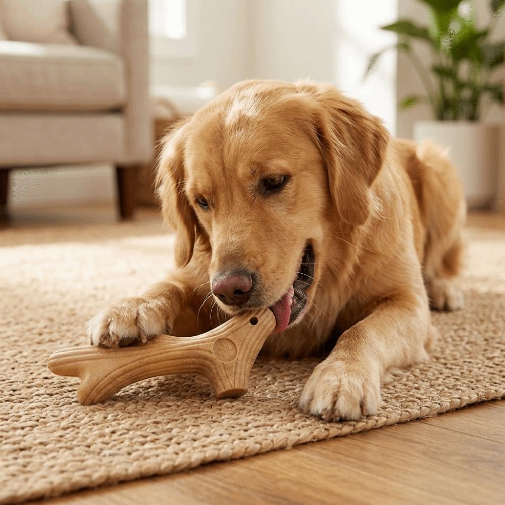 Multiple Sizes Deer Antler Chew Toy Wooden Dog Bite Tough Toy Teeth Grinding