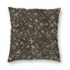 Viking Runes Thor Mjolnir Cushion Covers Sofa Home Decorative Norse Valhalla Odin Square Throw Pillow Cover White,(1)