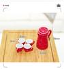5Pcs Miniature Kettle And Cup Set For 1/12 Dollhouses Accessories And Creative Dollhouses Landsacping Decoration