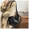 Retro Style Faux Leather Tote Bag for Women Large Capacity Shoulder Handbag