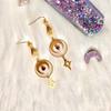 Bohemian Moon Earrings Alloy Dangle Jewelry For Women Men Spring