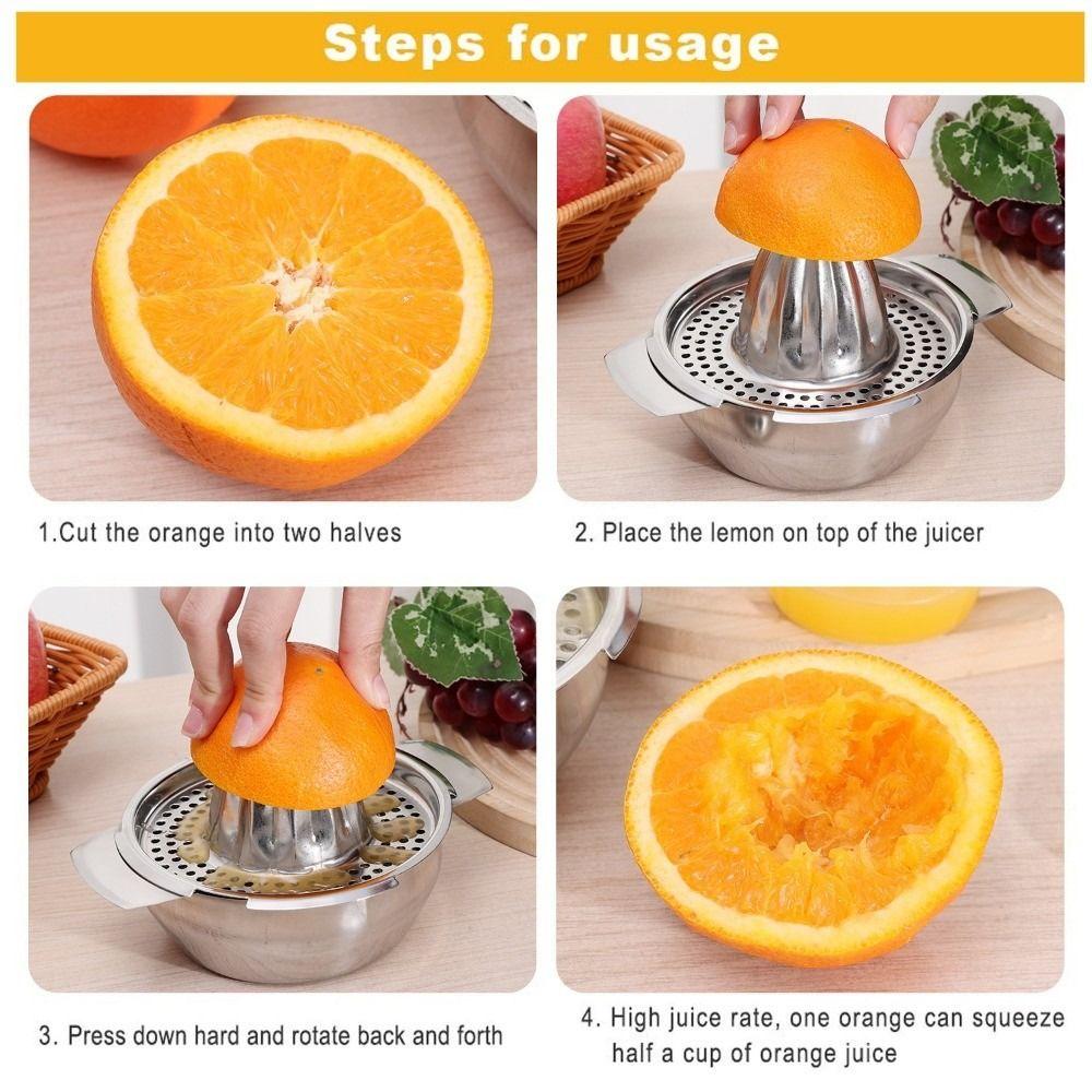 Juicer 304 Stainless Stee Hand Pressed Juice Maker Filter Lemon Squeezer  Fruit