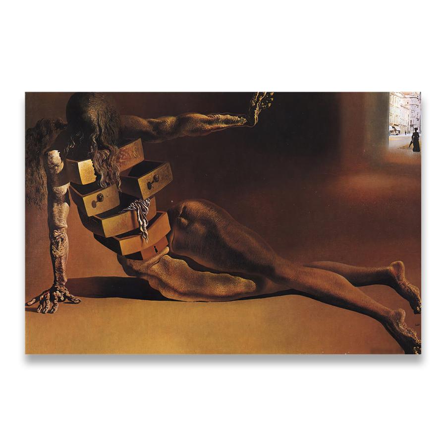 Kniha vln Plachetnice Obrázek Plátno Malba Deník objevu Od Vladimira Kushe Salvador Dalí Umělecký tisk na plátno Plakát