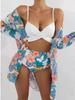 2025 Women's European & American Printed Bikini Swimsuit Beach Set
