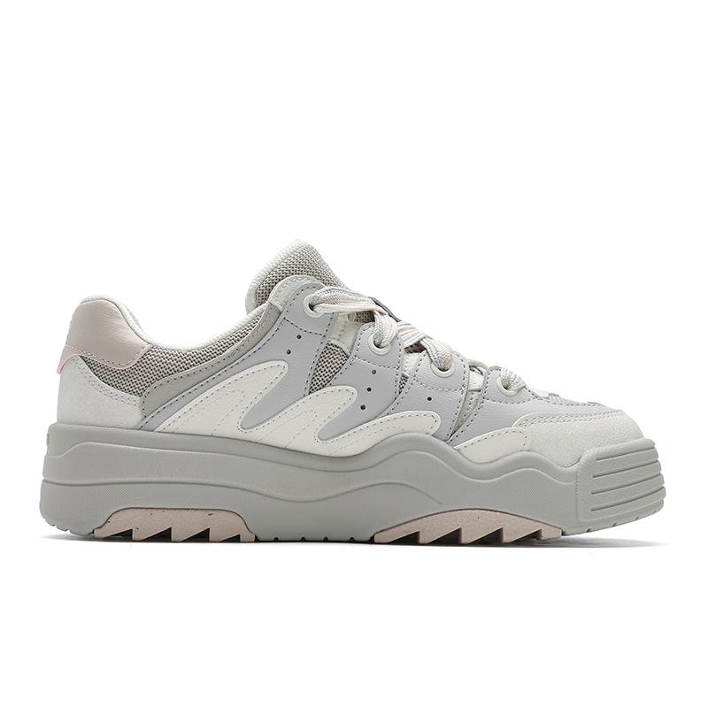 FILA Rosetta Lightweight Slip Resistant Low top Skateboard Shoes Women's White Gray F12W521217FWA