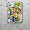 Rat Fink Vintage Metal Tin Signs Posters Decor Retro Metal Plaque Wall Art Decor for Garage Bar
