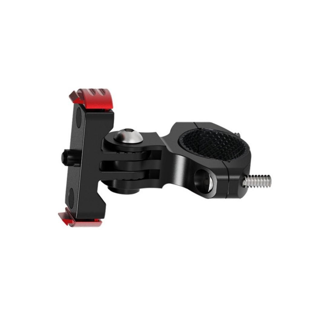 Aluminum Alloy Action Camera Bike Mount Featuring Magnetic Quick Release And Damping Rotations Adjustment For Multiple T