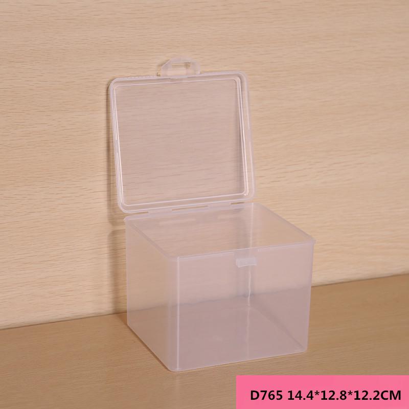 

PP Storage Box for Sticky Notes, Erasers, Rubber Bands, Small Ornaments, and Jewelry Packaging D765 14.4 x 12.8 x 12.2 cm прозрачный