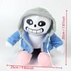 Blue Clothes Skeleton Sitting Zombie Plush Toy Figurine Doll Children's Gift Soft Zombie Doll Sitting Position