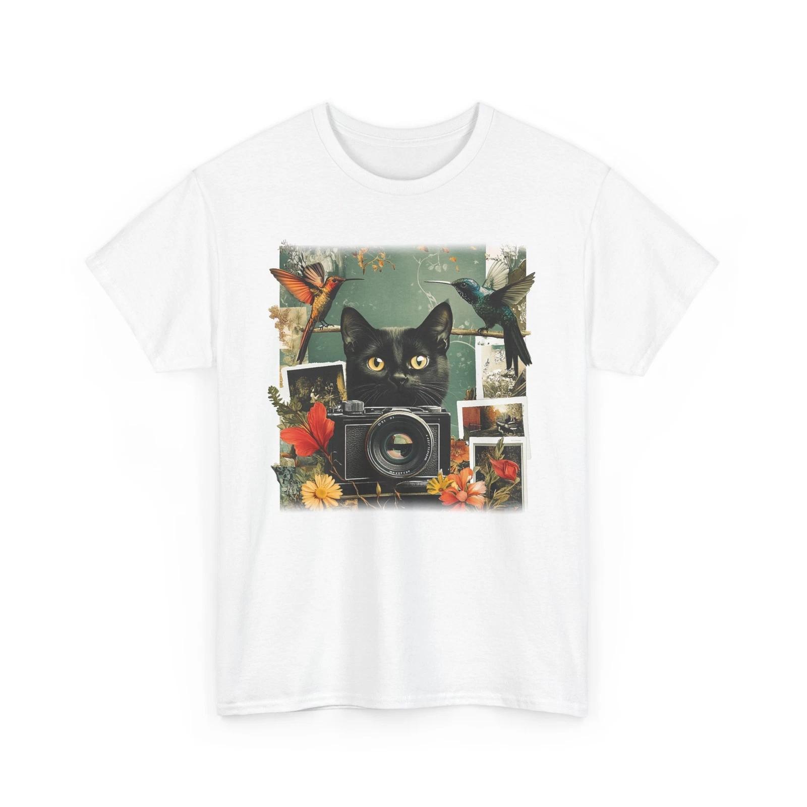 

Cool Cat Print T-Shirt for Women & Men – Funny Adorable Graphic Tee 3XL