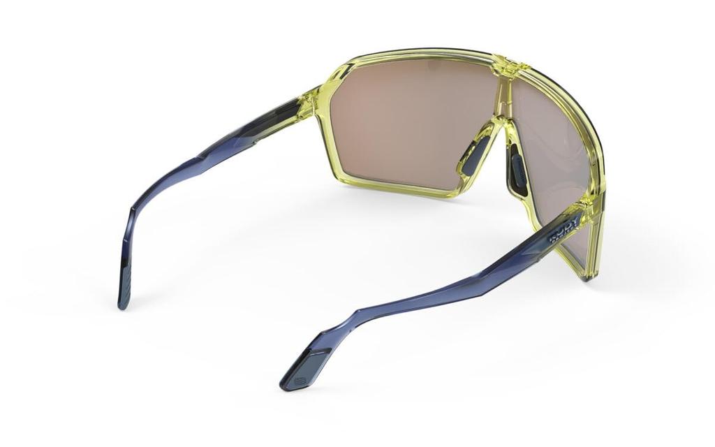 Rudy Project SPINSHIELD Sport Sonnenbrille, Kristall Blau Grün Verlauf Gelb, Avio/Apfel Glanz, Multi-Laser Glas, SP720530-0000