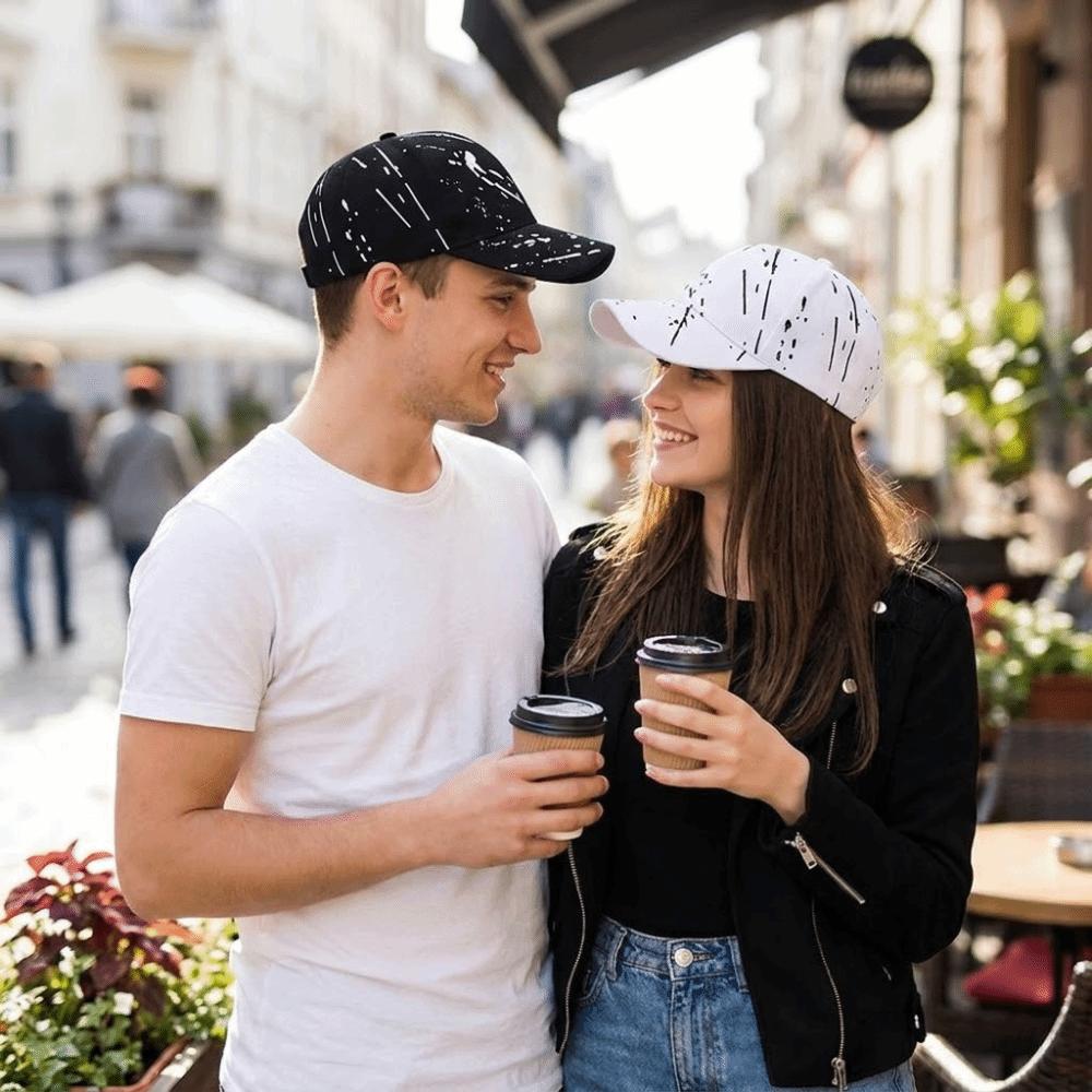 Unisex Graffiti Baseball Cap Breathable Wide Brim Sun Hat Adjustable Hip Hop Hat Outdoor Sports