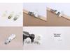 50-Pack ABS Medium Wall Hook Nails Set for Hanging Frames, White - Free Shipping