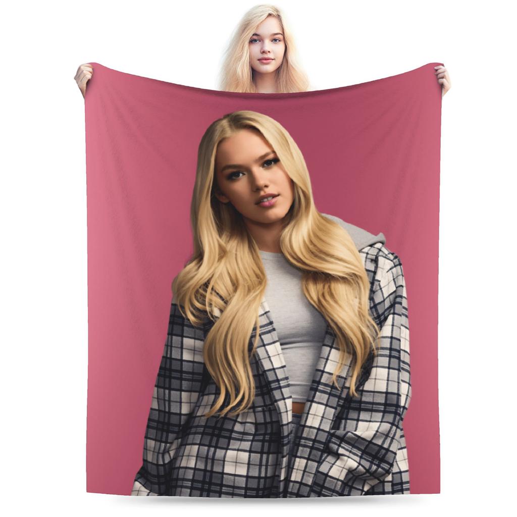 Freya Skye British Singer Actress  Warm Soft Blanket  Child Plush Throw Blanket Fluffy Living Room Flannel Bedspread Sofa Bed
