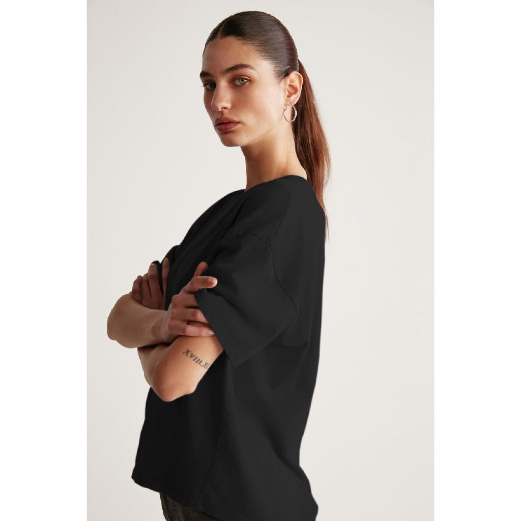 Jemmy Women's Relaxed Fit Crew Neck 100% Cotton Short Sleeve Basic White T-shirt