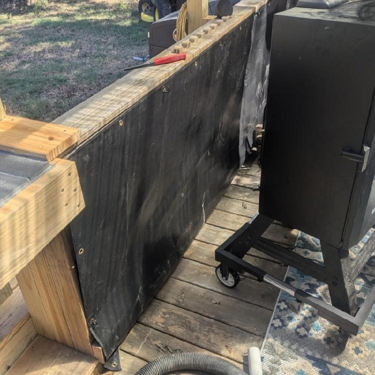 Feuerfeste Hitzeschutzmatten für Außen-Grills Hitzeschutzmatten Feuerfeste Zaumabdeckung Hinter Grills Hitzeschutzmatten Langlebig