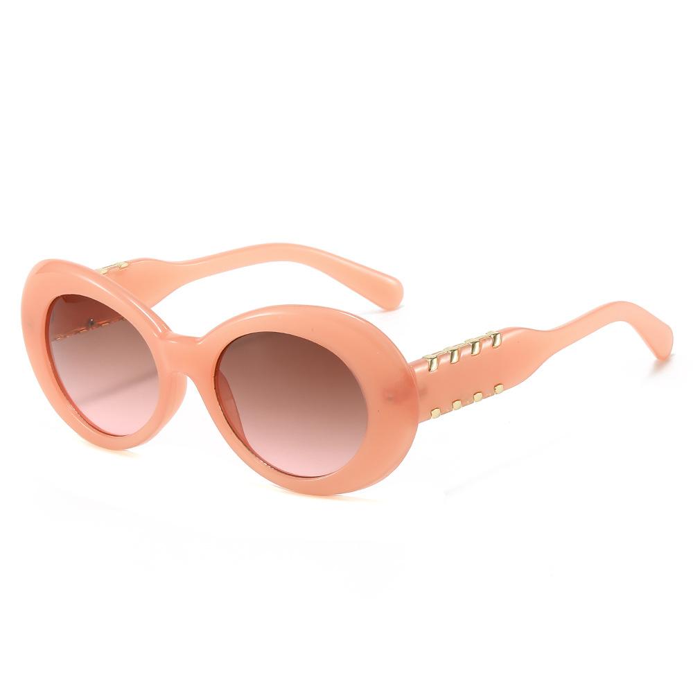 JYL Oval Gradient Sunglasses Women Korean Multi-Color Trendy / 18039