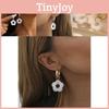 Stylish Flower Resin Earrings Modern Geometric Design Perfect For Snap Street