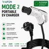 WUFEN 3.5KW 16A Portable Electric Vehicle EV Charger with 1M-5M Cable Tesla EVSE EU Plug NACS Charging for Electric Cars