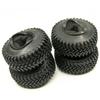 RC Car Inch 100mm Beadlock Wheel Rim Rubber Tire for Axial SCX10 Tamiya CC01 RC4WD D90 D110 RC Car Tire Parts Felgen Tyre 1.9 110 (4pcs)