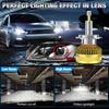 2Pcs 50000LM 4 Sides Canbus H7 Led Car Headlight Bulbs 140W 360 Turbo H11 H1 HB3 9005 HB4 9006 Copper Tube External Drive Auto Headlamp 6500K White