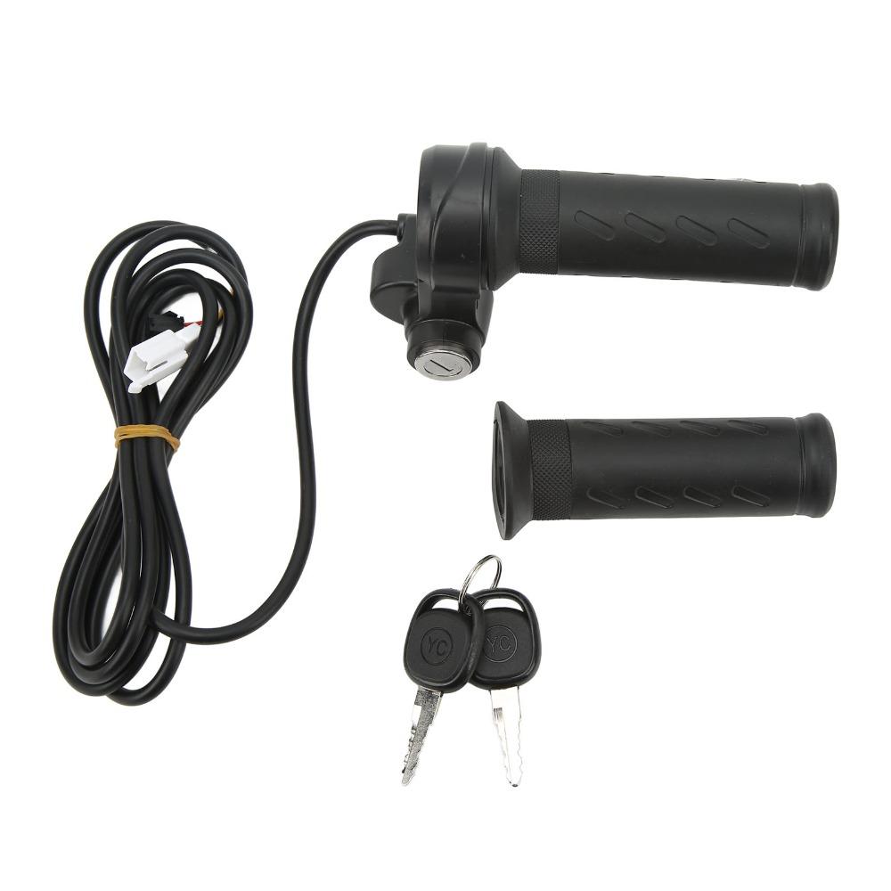 5 Wires Electric Scooters Throttle With Keys Twist Throttle Grip Handlebar Accessories