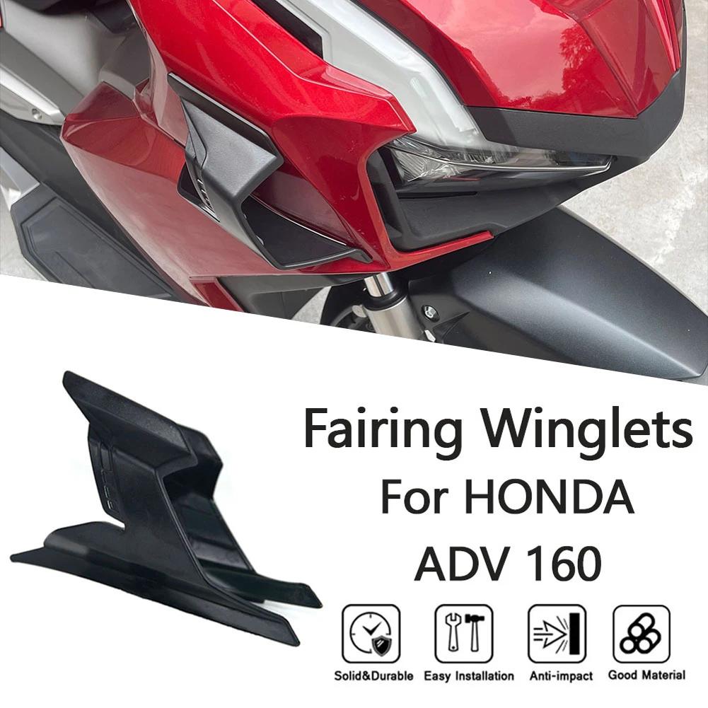 2 Stück Motorrad-Winglets Seitenverkleidungen Aerodynamische Finnen Klebend Links Rechts Flügelzubehör für HONDA ADV160 2025-2025