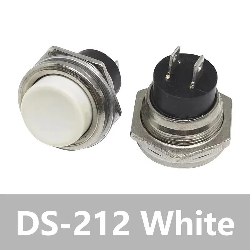 5/20/100Pcs DS-212 16mm Momentary Round Switch Push Button Switch 2Pin ON-OFF Self-reset Switches