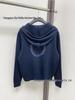 Women's Loose Fit Wool Hooded Knit Cardigan Jacket: Cozy, Soft, Zip-Up Long Sleeve, Solid Color for Autumn and Winter.