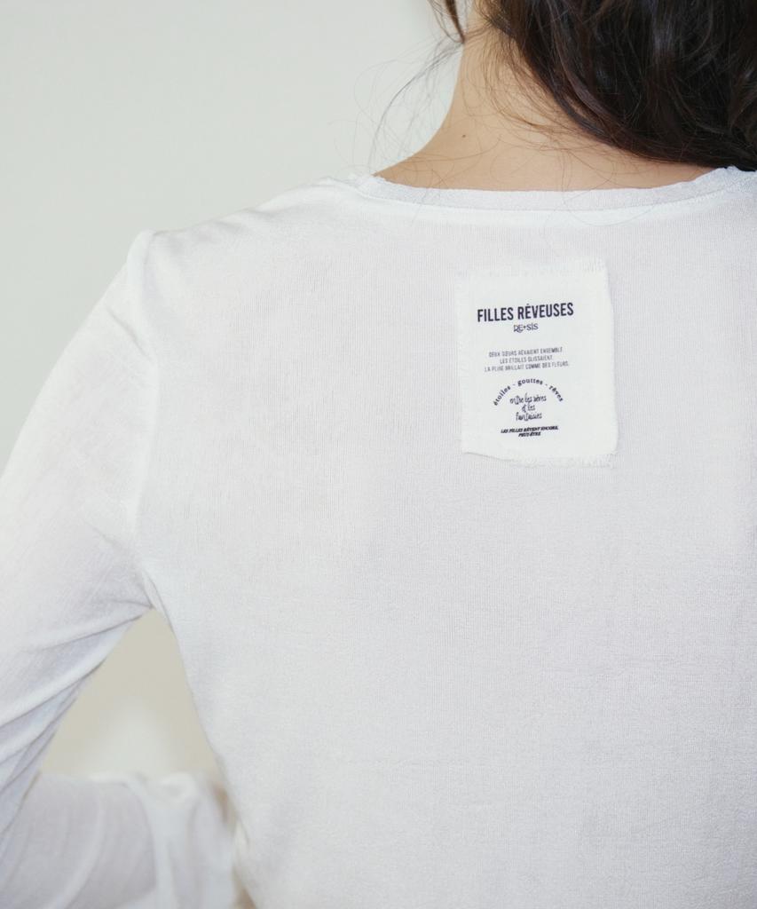 RESIS Glossy Ribbed Crewneck T-Shirt [White] / Rf3Lts512