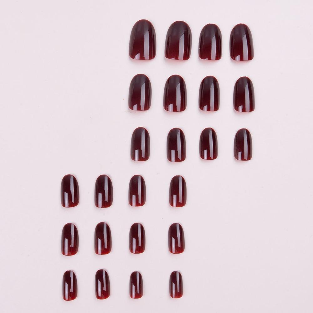 Wearable Manicure Almond Fake Nails Valentine's Day Nail Tips Detachable False Nail Girl