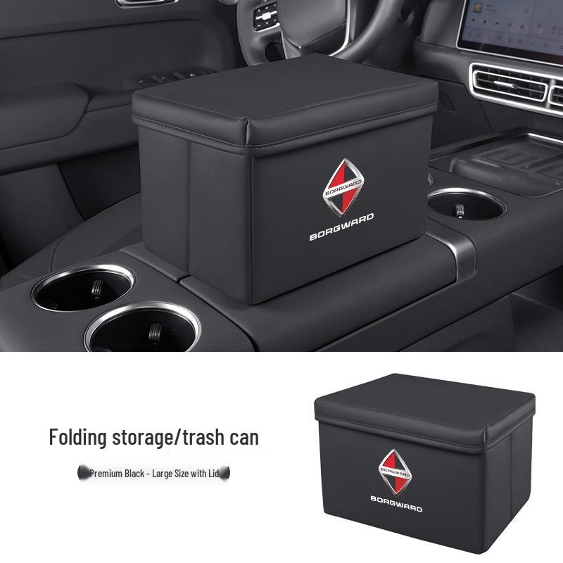 Borgward BX Series Car Storage and Folding Trash Can Box