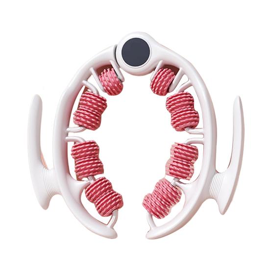 Leg Massage Roller Anti-Cellulite Lymphatic Drainage Deep Tissue Therapy Thighs Arm Back Shoulder Muscle Relaxation Massage Tool with 14 Rollers