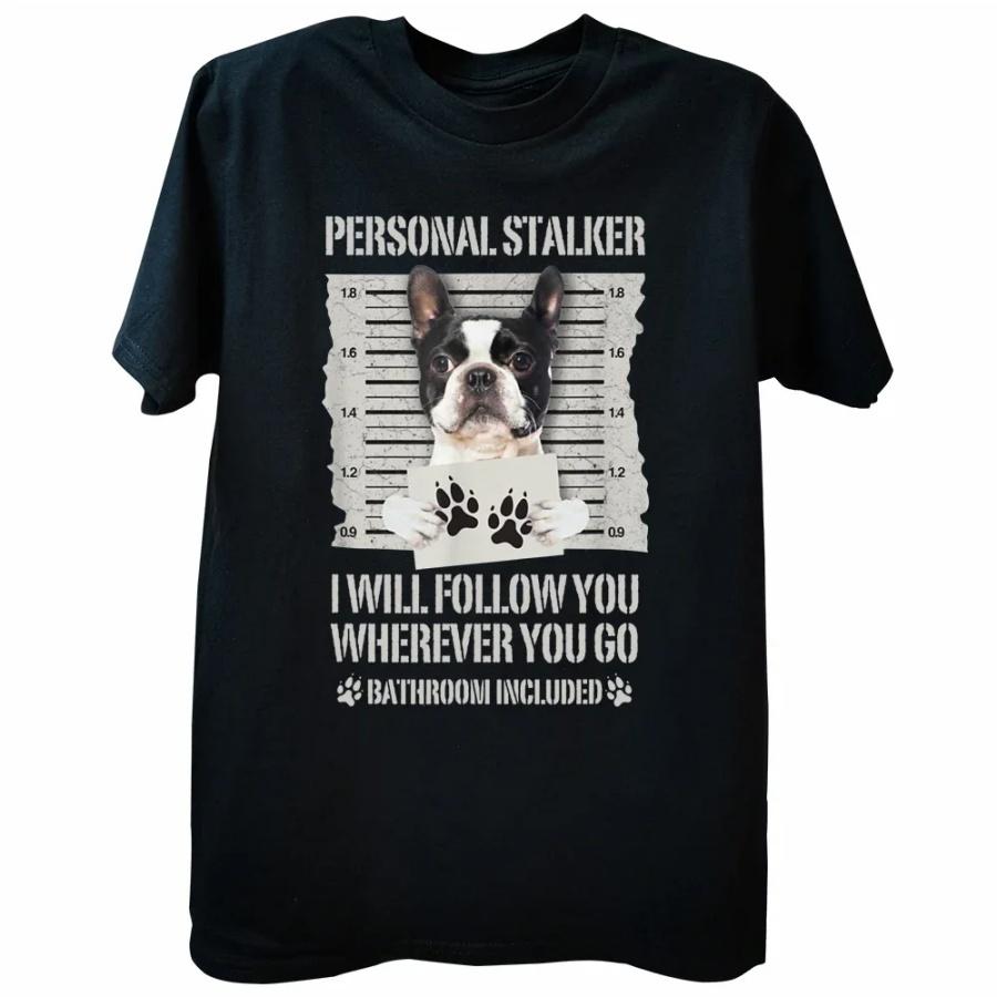 

Funny Personal Boston Terrier T Shirts Graphic Cotton Streetwear Short Sleeve Birthday Gifts Summer Style T-shirt Mens Clothing XXXXXL чорний