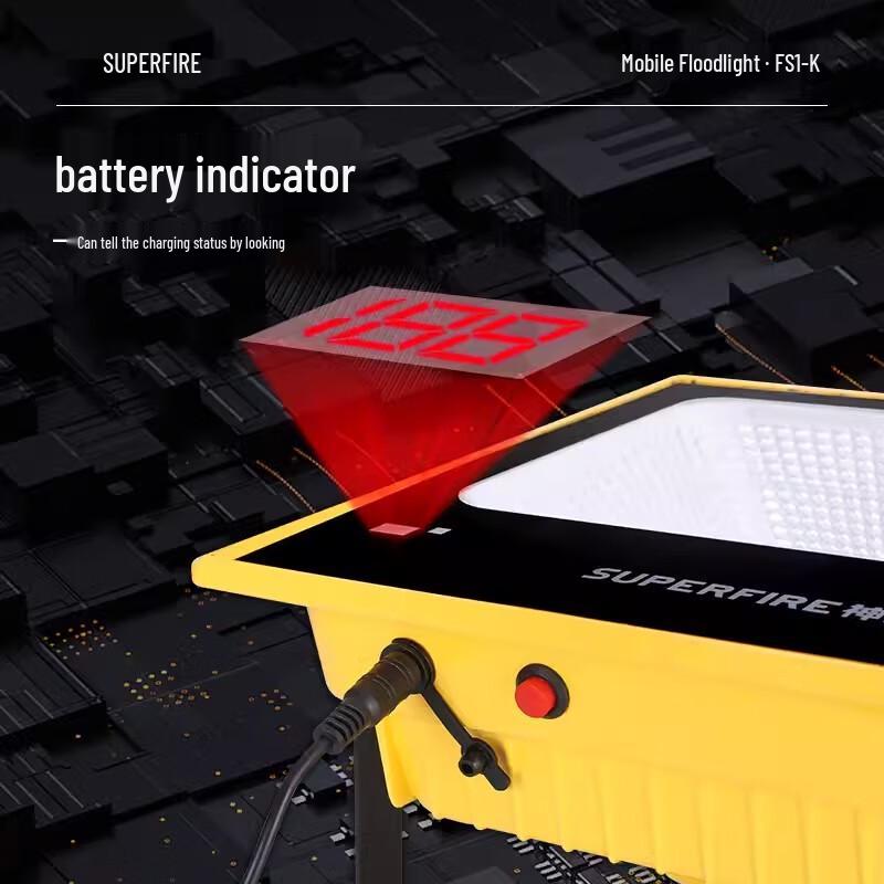 SupFire Portable Rechargeable LED Floodlight