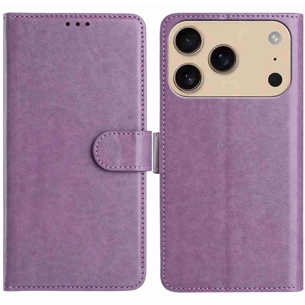 For iPhone 17 Pro Max Wallet Phone Case Stand PU Leather Folio Flip Cover with 8 Card Slot