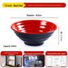 A8 Two-Color Melamine Noodle Bowl - Commercial-Grade Soup and Mala Tang Bowl for Restaurants and Catering