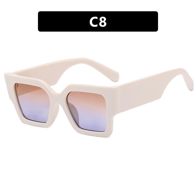 

Женские солнцезащитные очки в квадратной оправе, новые трендовые уличные мужские солнцезащитные очки;модные солнцезащитные очки.